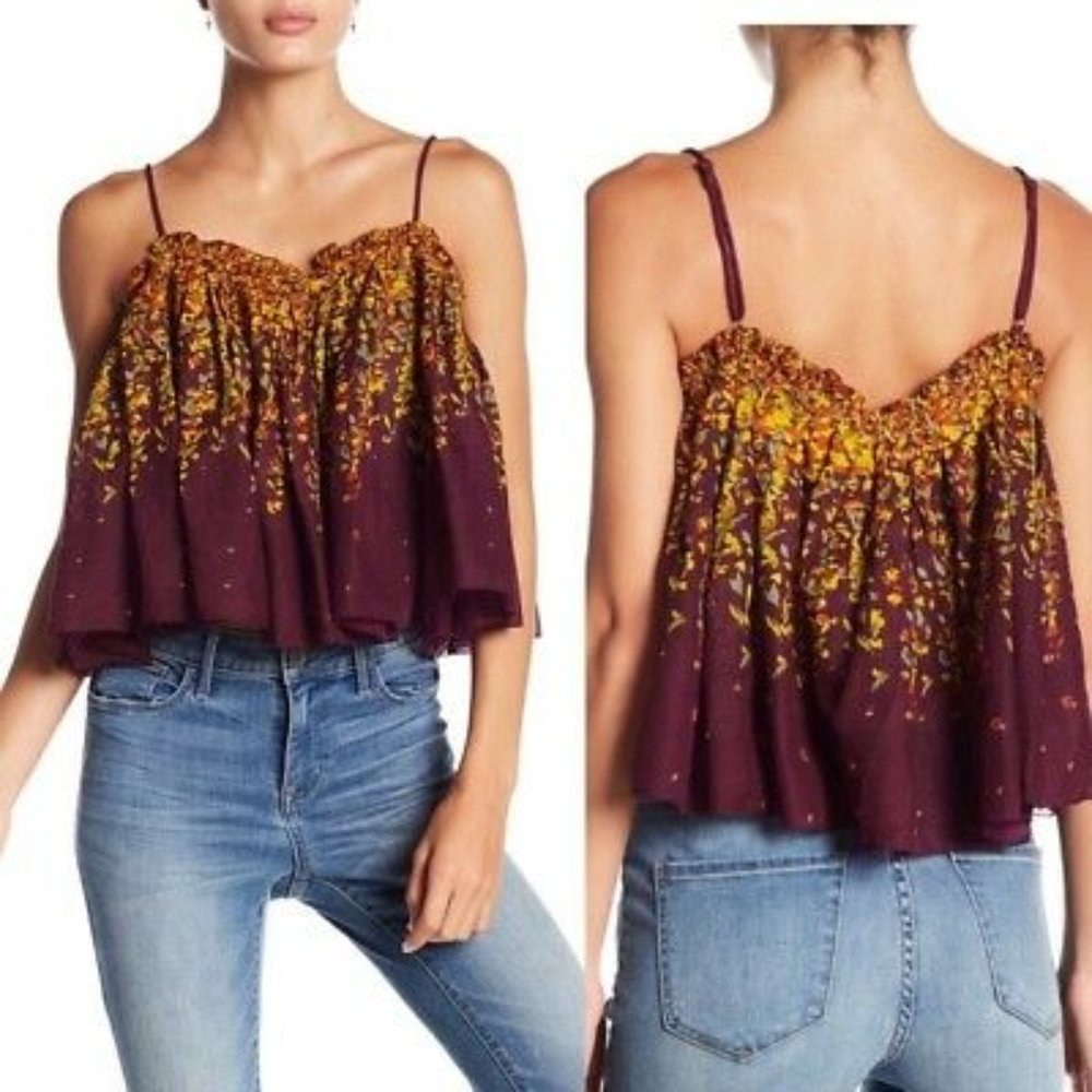 Free People Instant Crush Printed Cami S